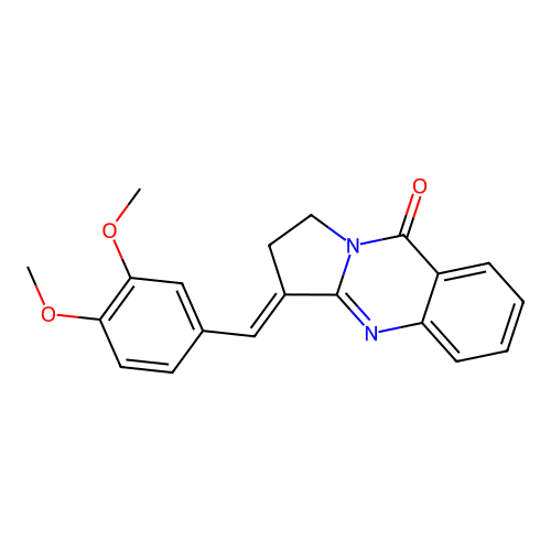 3-(3,4-Dimethoxy-benzylidene)-2,3-dihydro-1H-pyrrolo[2,1-b]quinazolin-9-one structure