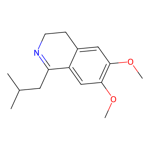 6,7-Dimethoxy-1-(2-methylpropyl)-3,4-dihydroisoquinoline structure