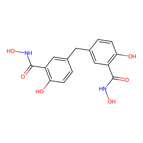 5,5'-Methylenebis(salicylohydroxamic acid) structure