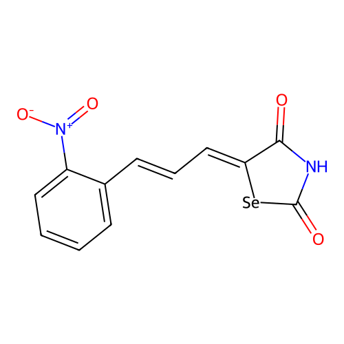 5-[3-(2-Nitrophenyl)prop-2-enylidene]-1,3-selenazolidine-2,4-dione structure