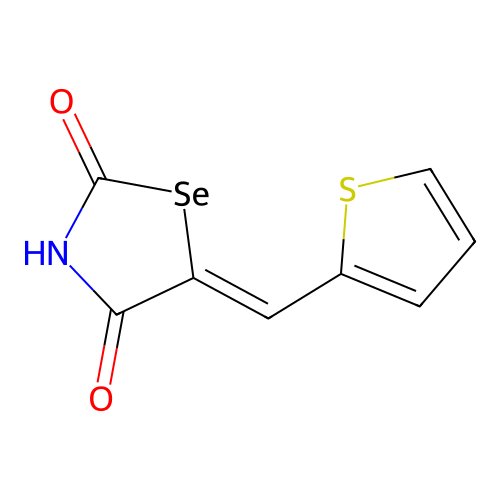 5-(Thiophen-2-ylmethylidene)-1,3-selenazolidine-2,4-dione structure