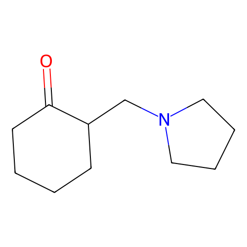 2-(Pyrrolidin-1-ylmethyl)cyclohexanone structure