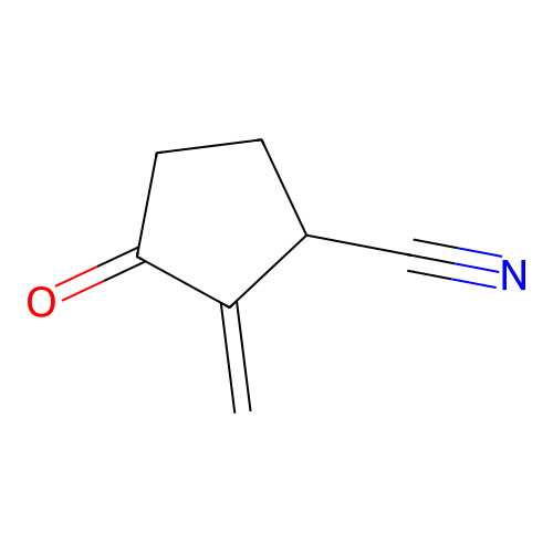 2-亚甲基-3-氧代环戊烷-1-甲腈 structure