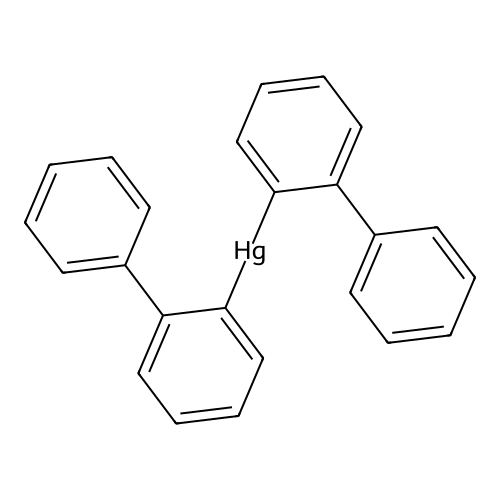 Bis(2-phenylphenyl)mercury structure