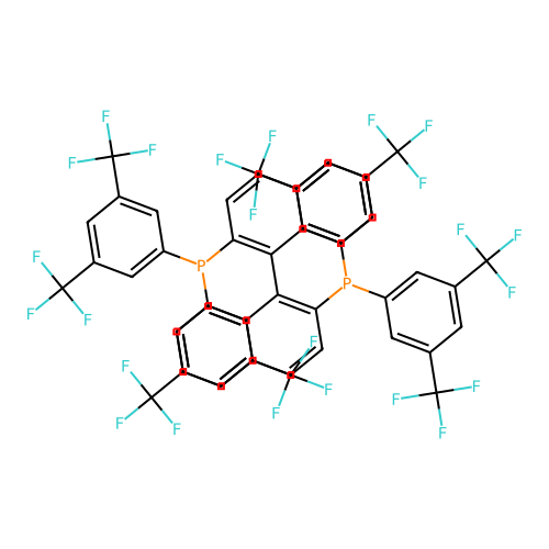 (1S)-1,1'-binaphthalene-2,2'-diylbis{dis[3,5-dis(trifluoromethyl)phenyl]phosphine} structure