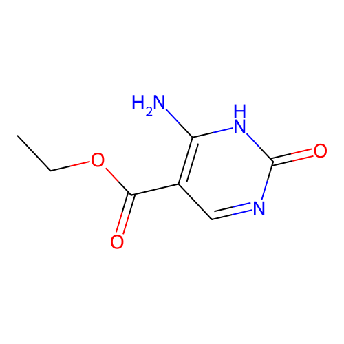 Ethyl 4-amino-2-hydroxypyrimidine-5-carboxylate structure