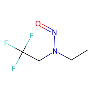N-nitroso-(2,2,2-trifluoroethyl)ethylamine structure