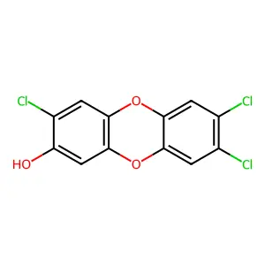 3,7,8-Trichlorodibenzo(b,e)(1,4)dioxin-2-ol structure