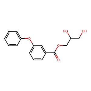 2,3-Dihydroxypropyl 3-phenoxybenzoate structure