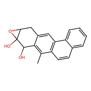 7-Methyl-9a,10-dihydrotetrapheno[10,9-b]oxirene-8,8a(8h)-diol structure