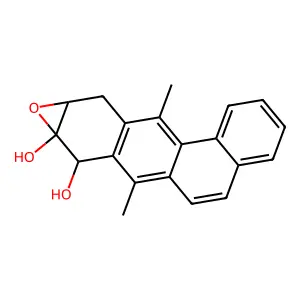 7,11-Dimethyl-9a,10-dihydrotetrapheno[10,9-b]oxirene-8,8a(8h)-diol structure