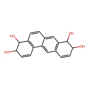 3,4,8,9-Tetrahydrotetraphene-3,4,8,9-tetrol structure