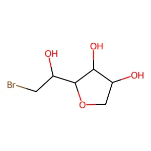 1,4-Anhydro-6-bromo-6-deoxygalactitol structure