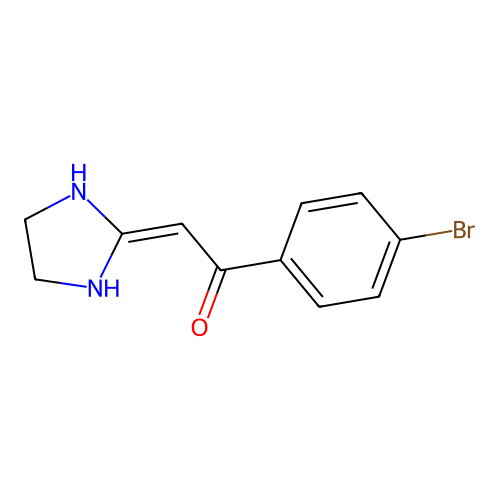 1-(4-Bromophenyl)-2-imidazolidin-2-ylideneethanone structure