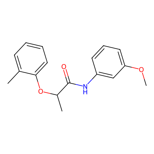N-(3-methoxyphenyl)-2-(2-methylphenoxy)propanamide structure