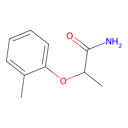 2-(2-Methylphenoxy)propanamide structure