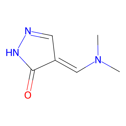 3H-Pyrazol-3-one, 4-[(dimethylamino)methylene]-2,4-dihydro-, (4E)- structure