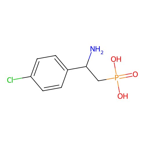 Phosphonic acid, [2-amino-2-(4-chlorophenyl)ethyl]- structure