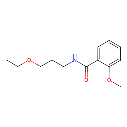 N-(3-ethoxypropyl)-2-methoxybenzamide structure