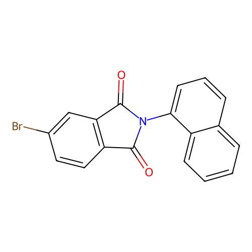 5-bromo-2-(naphthalen-1-yl)-1H-isoindole-1,3(2H)-dione structure