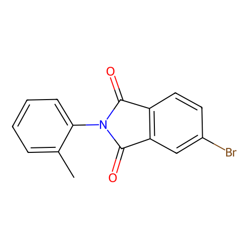 5-Bromo-2-(o-tolyl)isoindoline-1,3-dione structure
