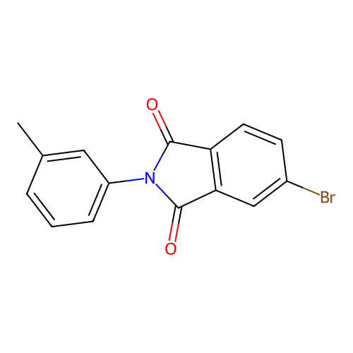 5-bromo-2-(3-methylphenyl)-1H-isoindole-1,3(2H)-dione structure