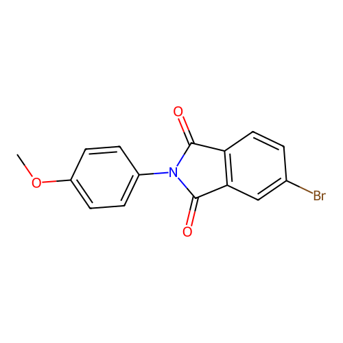 1H-Isoindole-1,3(2H)-dione, 5-bromo-2-(4-methoxyphenyl)- structure