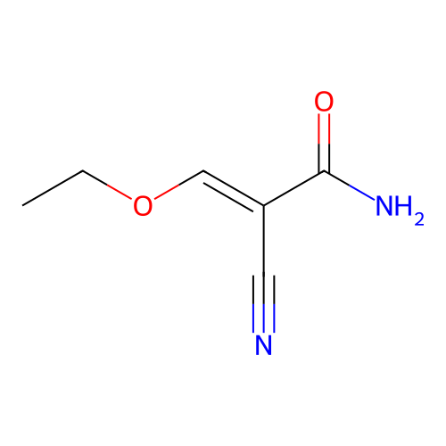 2-Cyano-3-ethoxyacrylamide structure