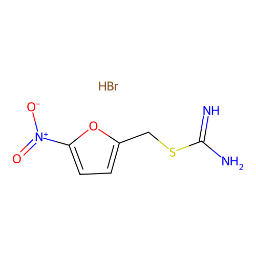 (5-Nitrofuran-2-yl)methyl carbamimidothioate hydrobromide structure