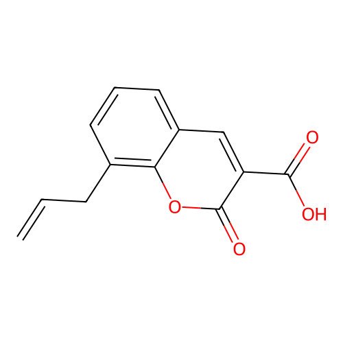 8-Allyl-2-oxo-2H-chromene-3-carboxylic acid structure