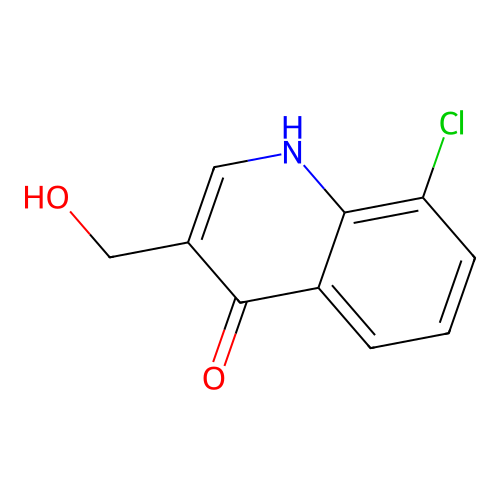 8-Chloro-4-hydroxy-3-quinolinemethanol structure