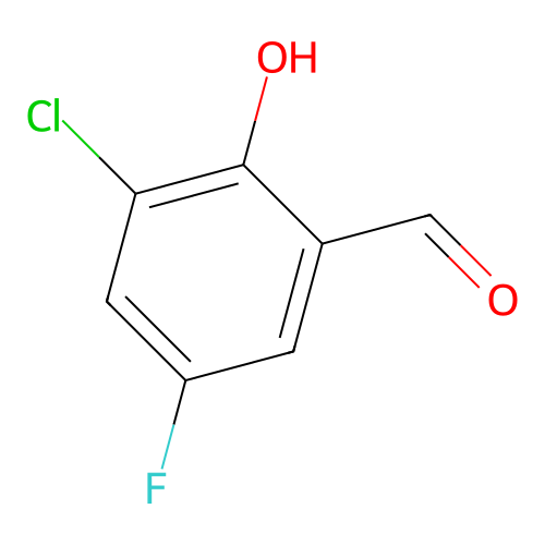 3-Chloro-5-fluoro-2-hydroxybenzaldehyde structure