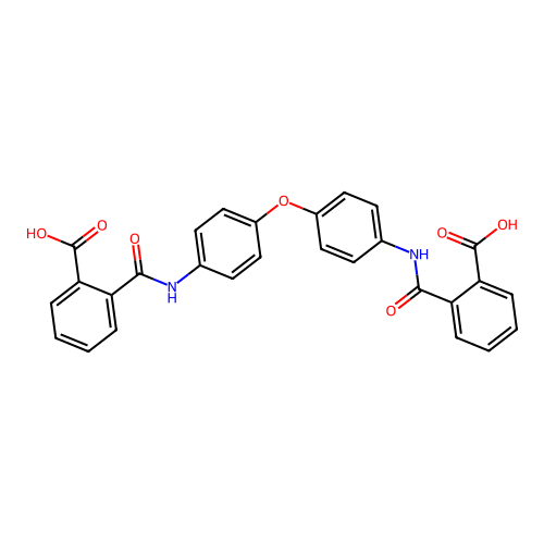 2-[[4-[4-[(2-Carboxybenzoyl)amino]phenoxy]phenyl]carbamoyl]benzoic acid structure