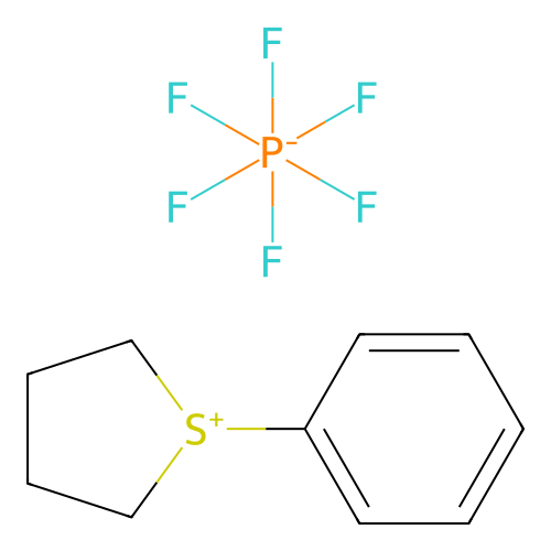 1-Phenylthiolan-1-ium hexafluorophosphate structure