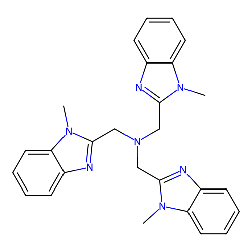 tris(N-methylbenzimidazol-2-ylmethyl)amine structure