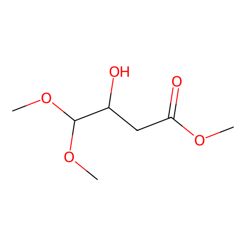 Methyl 3-hydroxy-4,4-dimethoxybutanoate structure
