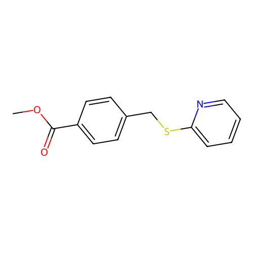 Methyl 4-((pyridin-2-ylthio)methyl)benzoate structure