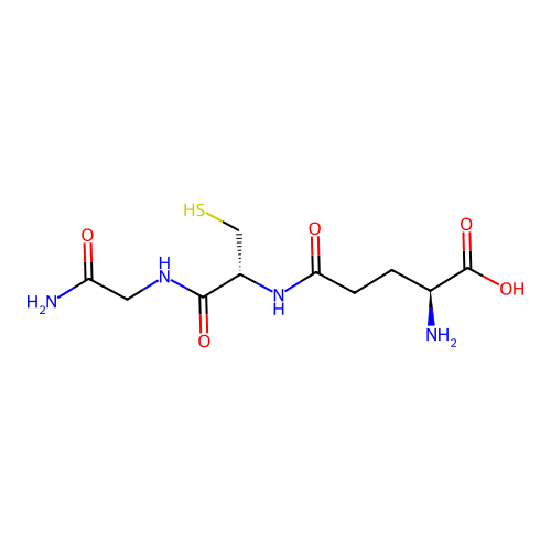 L-gamma-Glutamyl-L-cysteinylglycinamide structure