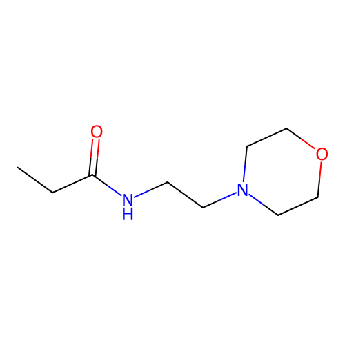 Propanamide, N-[2-(4-morpholinyl)ethyl]- structure