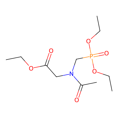 ethyl 2-(N-((diethoxyphosphoryl)methyl)acetamido)acetate structure