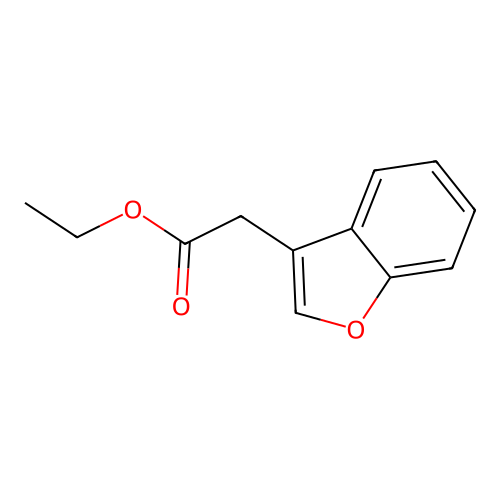 Ethyl 2-(benzofuran-3-yl)acetate structure