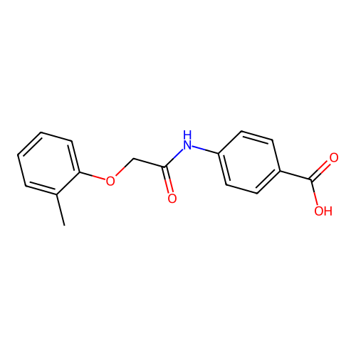 4-{[(2-Methylphenoxy)acetyl]amino}benzoic acid structure