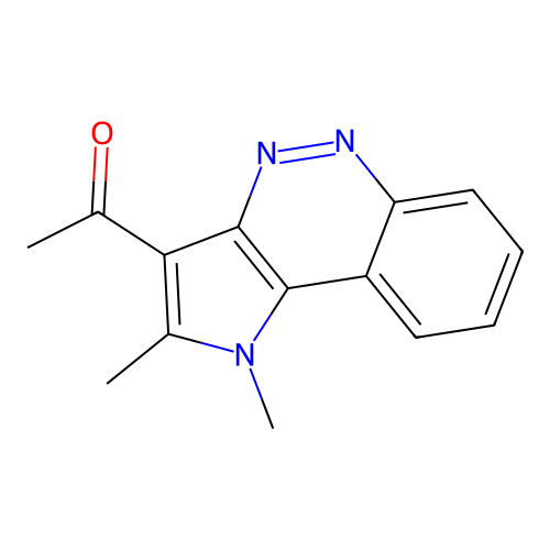 1-(1,2-Dimethyl-1H-pyrrolo(3,2-c)cinnolin-3-yl)ethanone structure