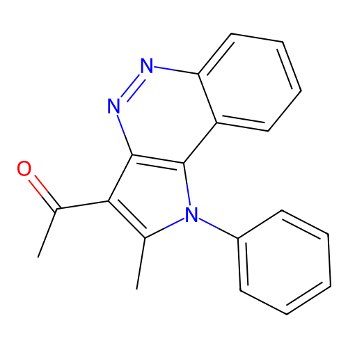 1-(2-Methyl-1-phenylpyrrolo[3,2-c]cinnolin-3-yl)ethanone structure