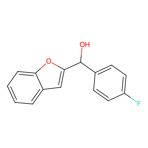 (1-Benzofuran-2-yl)(4-fluorophenyl)methanol structure