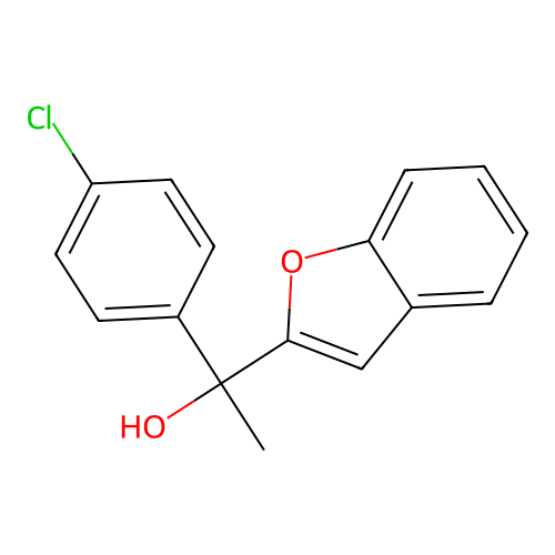 1-(1-Benzofuran-2-yl)-1-(4-chlorophenyl)ethan-1-ol structure