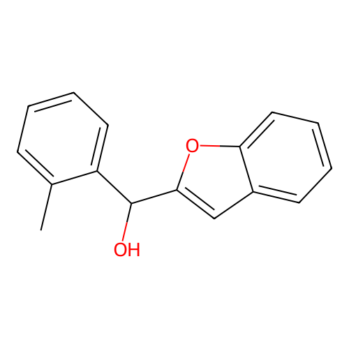 (1-Benzofuran-2-yl)(2-methylphenyl)methanol structure