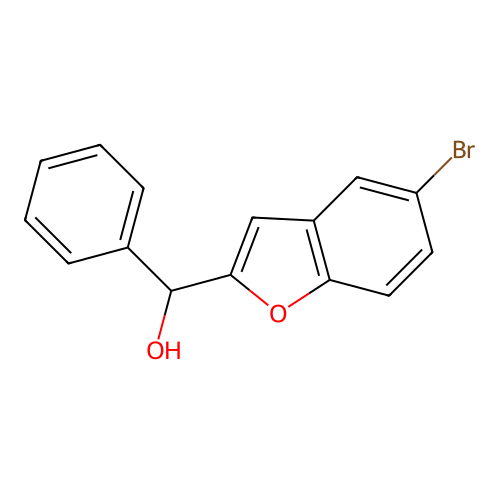 (5-Bromo-1-benzofuran-2-yl)(phenyl)methanol structure