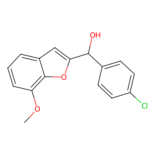 (4-Chlorophenyl)(7-methoxy-1-benzofuran-2-yl)methanol structure