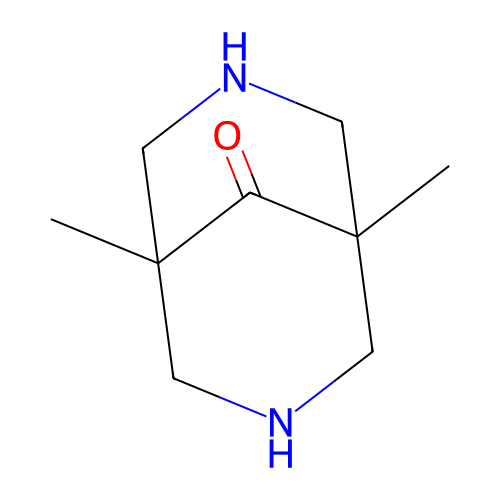 1,5-Dimethyl-3,7-diazabicyclo(3.3.1)nonan-9-one structure